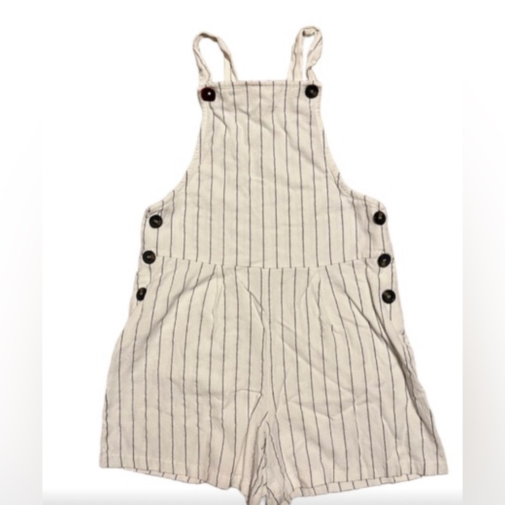 URBAN Romantics White Romper Jumper Black Striped